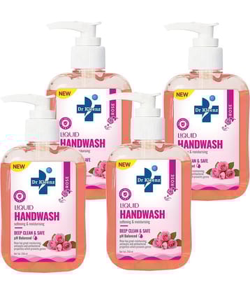 Dr Kleenz Deep Clean & Safe Rose Hand Wash 1000 mL Pack of 4