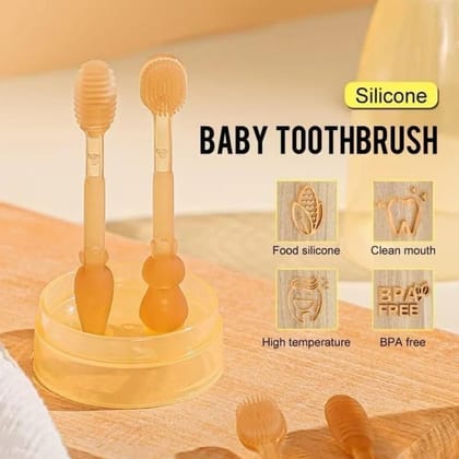 Soft Silicone Bristle Oral Care Toothbrush For Baby Soft Silicone Bristle Oral Care Toothbrush For Baby