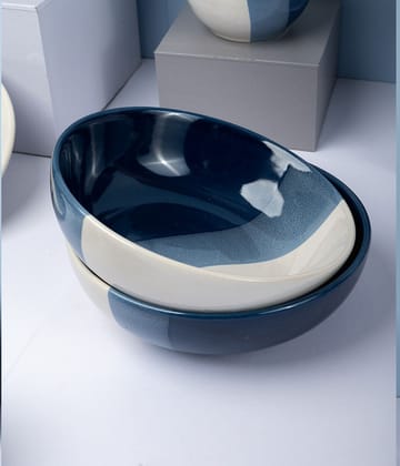 Bluebird Skies Serving Bowls (shallow)