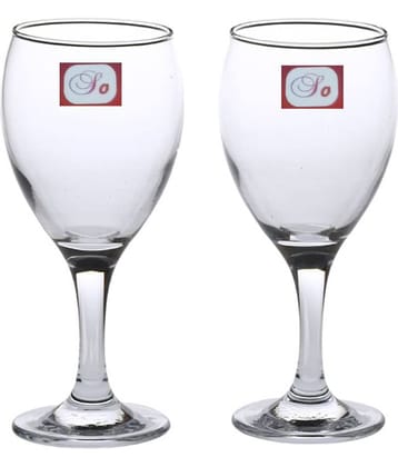 Afast Wine  Glasses Set,  250 ML - (Pack Of 2)