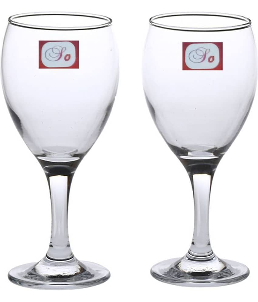 Afast Wine  Glasses Set,  250 ML - (Pack Of 2)