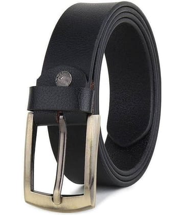 SUNSHOPPING - Black 100% Leather Men's Formal Belt ( Pack of 1 )