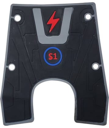 AUTOXYGEN Anti skid Scooter/Scooty Foot Mat Rubber Floor Mat Accessories for Ola (Black, Grey & Red)