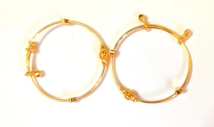 Elegant Gold Plated Bangle Set for Women