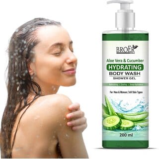 Broer Aloe Vera  Cucumber Hydrating Body Wash for Fresh Soft Skin Care (200 ml)