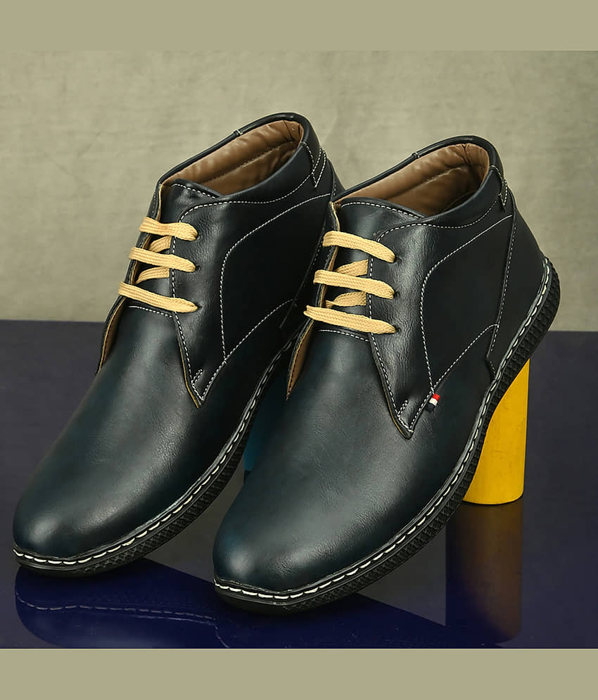 John Karsun Blue Men's Formal Boots
