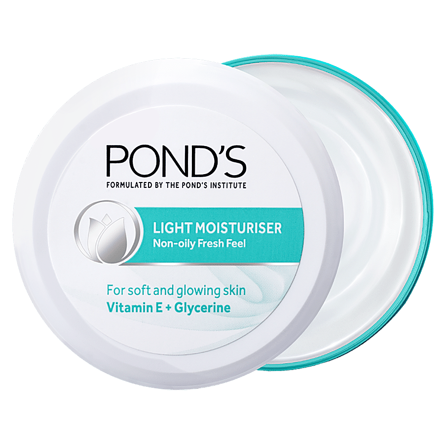 Ponds Light Moisturiser - With Vitamin E & Glycerine, For Non-Oily Fresh Feel, 25 Ml