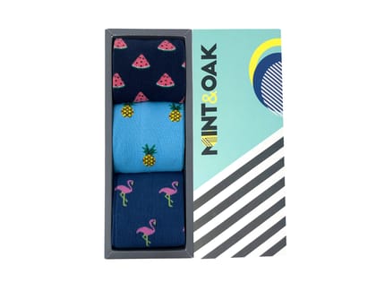 Giftbox of 3 - Tropical Paradise Socks For Men