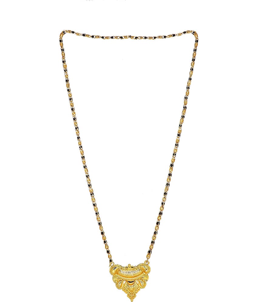 h m product Gold Plated Letest & Designer Mangalsutra For Women-100257