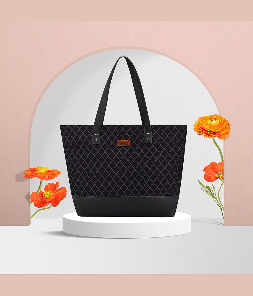 CLUCI Tote Bag Fabric Set of 1 ( Brown )