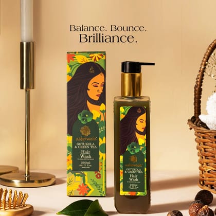 ashpveda Green Tea & Gotukola Hair Wash