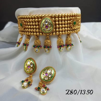 New Fancy Traditional Kundan Choker Set