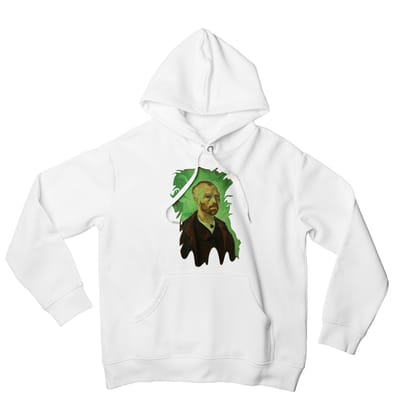 Wake Me Up When You Gogh Hoodie-48 - XXL / White
