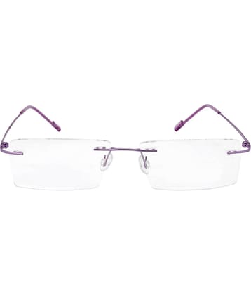 Admire Purple Rimless Rectangular Computer Glasses ( Pack of 1 )