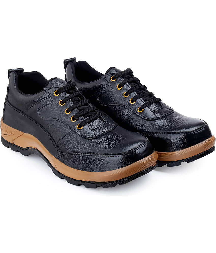 Enrich Field Mid Ankle Black Safety Shoes