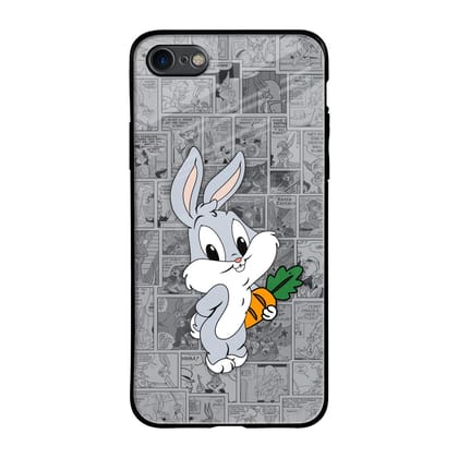 Cute Baby Bunny Glass Case for iPhone 7