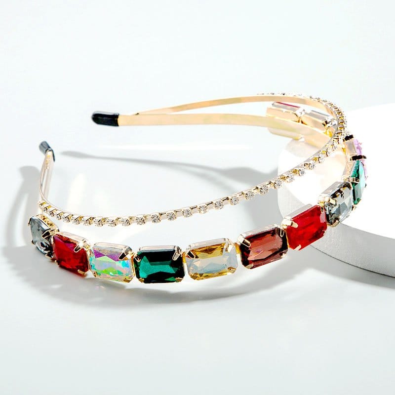 Twinkle | Dual Layered Crystal Hairband-1