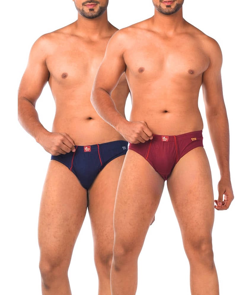 Renox Pack of 2 Cotton Blend Briefs For Men's ( Multicolor1 )