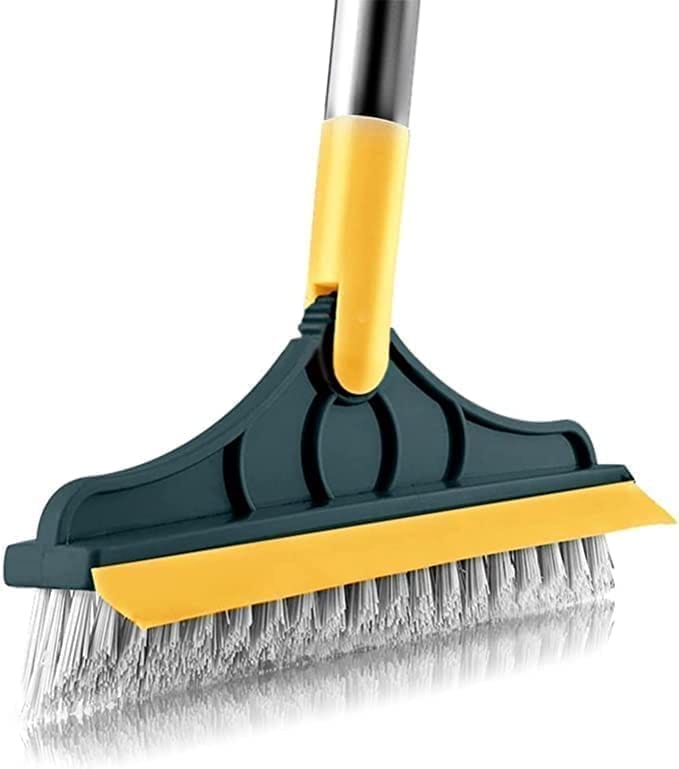 Scrub Brush Tile Cleaner Brush with Scraper