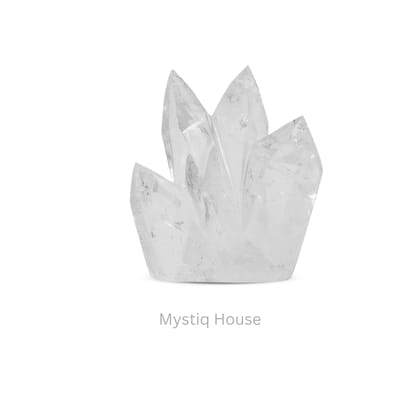 Clear Quartz Cluster Point 334 gms