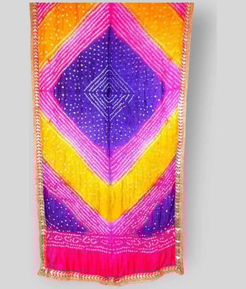 Raj Multicoloured Art Silk Bandhej Dupatta