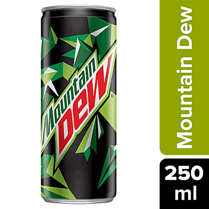 Mountain Dew Soft Drink, 250 ml Can