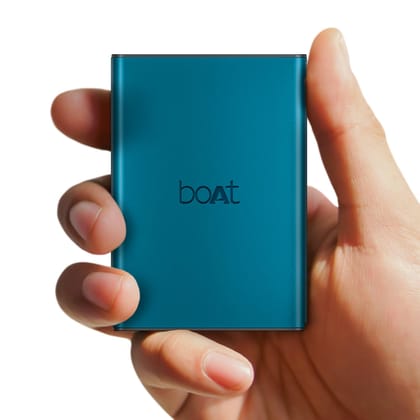 boAt Energyshroom PB400 Pro 20000 mAh 22.5W Pocket Size, Compact Power Bank, Fast Charging (2X Output Ports, Supports Android, iPhone, Tablets, Earbuds, etc.) (Steel Blue) boAt Energyshroom PB400 Pro 20000 mAh 22.5W Pocket Size, Compact Power Bank, Fast 