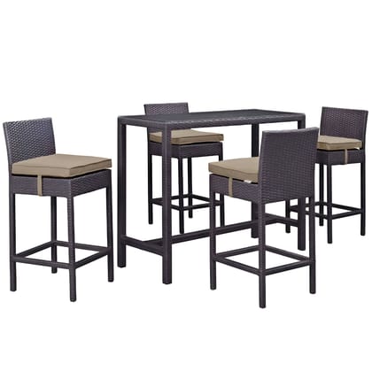 Patio Bar Chairs and Table Set For Outdoor, Garden, Living Room