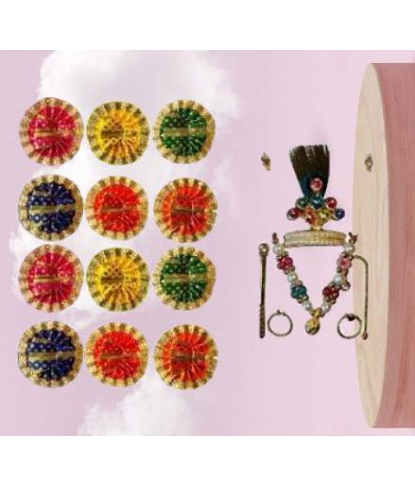 Lootnixx Laddu Gopal Poshak with Mukut Set (Size 0 No)