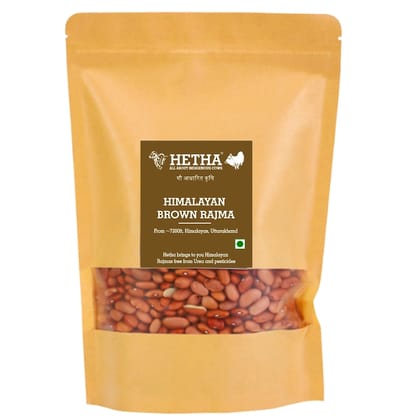 Himalayan Brown Rajma (Size - 500g) by HETHA ORGANICS LLP