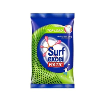 Surf Excel Matic Top Load Detergent Powder Pack
2 Kgs Surf Excel Matic Top Load Detergent Powder Pack
2 Kgs