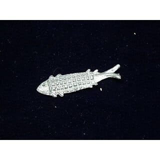 ASTRO-D Moira Lead/Ranga Fish Remedy Silver 51 Piece-3 cm, (Silver, Metal)