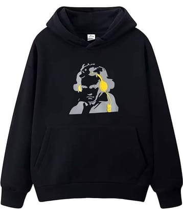 Glito Fleece Hooded Men's Sweatshirt - Black ( Pack of 1 )