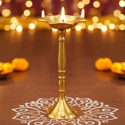 Brass Sada Panas Deepak No. 7 (ZMAS488 G)