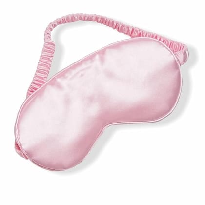GUBB Satin Silk Eye Mask, Ultra Smooth Sleep Mask and Blind Fold - Pink | For Sleeping, Travelling, Relaxation, Blind Fold & Meditation