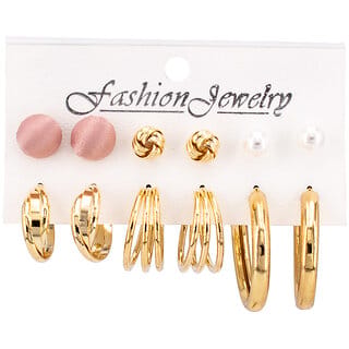 Vintage Gold Hoop Earring