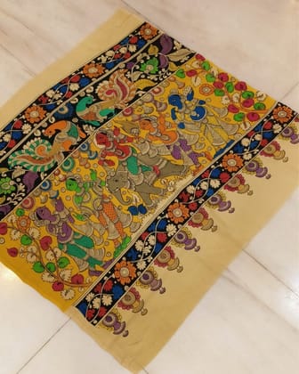 Syaahi Bangalori Silk Multicolor Elegant Wall Hanging