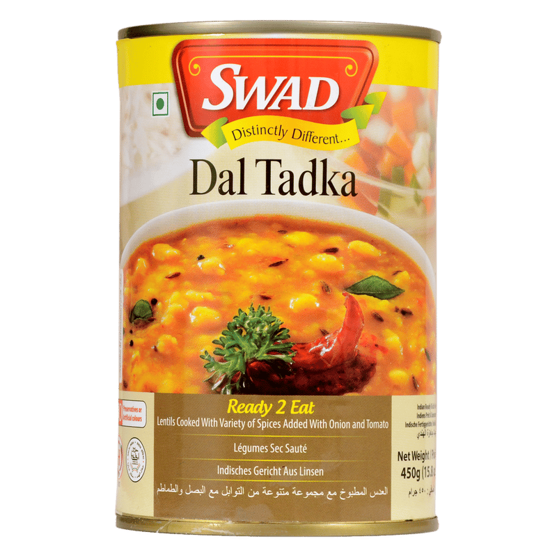 Swad Ready to Cook and EatDal Tadka Instant Mix Vegetarian Heat & Eat with No Added Preservative - 450 Grams (Pack of 3)