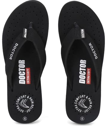 DOCTOR EXTRA SOFT - Dark Grey Women's Thong Flip Flop