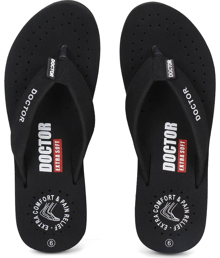 DOCTOR EXTRA SOFT - Dark Grey Women's Thong Flip Flop
