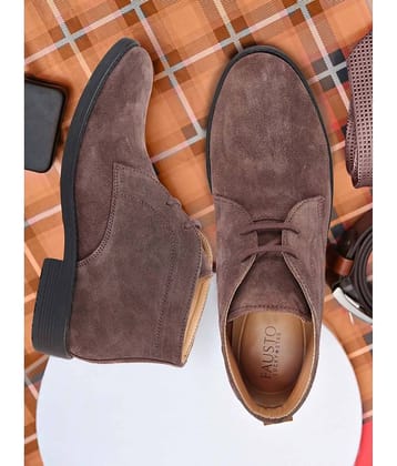 Fausto Brown Men's Chukka Boots