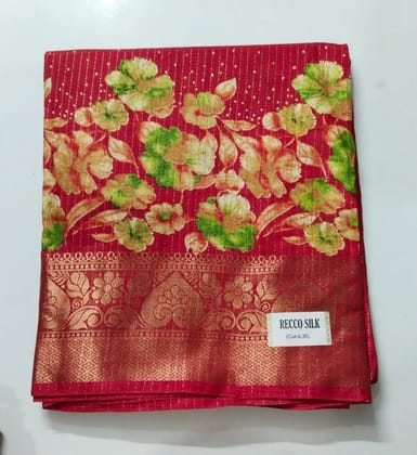 Elegant Golden Saree - Swarna Vasthralayam