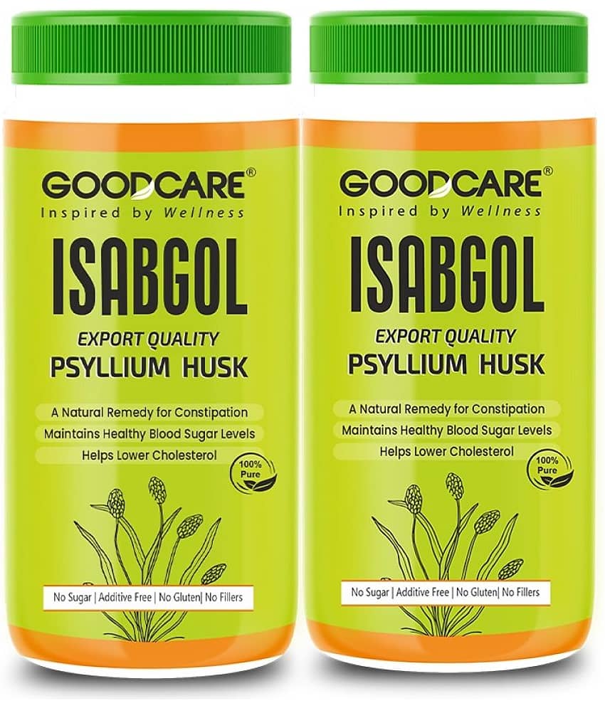 Goodcare Isabgol 100g, Premium Psyllium Husk Powder, Relieves Constipation, Supports Digestion, Sugar Control, Cholesterol Management 100gm (Pack of 2)