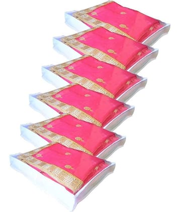 RAJA Pink Saree Covers - 6 Pcs