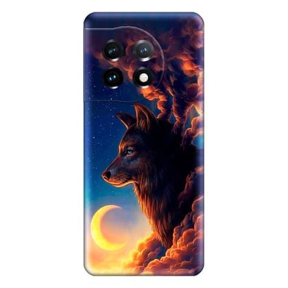 Wolf And Nature Oneplus 11R  Premium Emboss cover