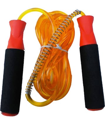 Lew Skipping Rope With Rubber Handles And Transparent Rope