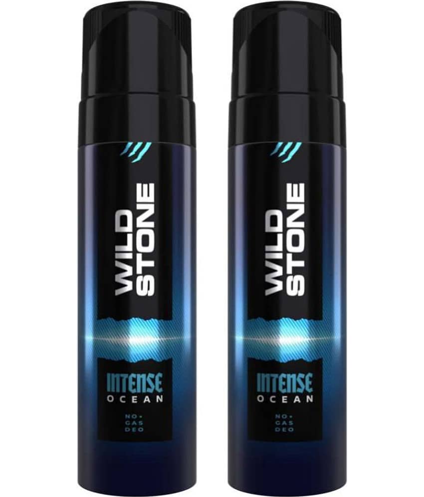 Wild Stone Intense Ocean No Gas Deo Deodorant Spray - For Men (240 ml, Pack of 2)