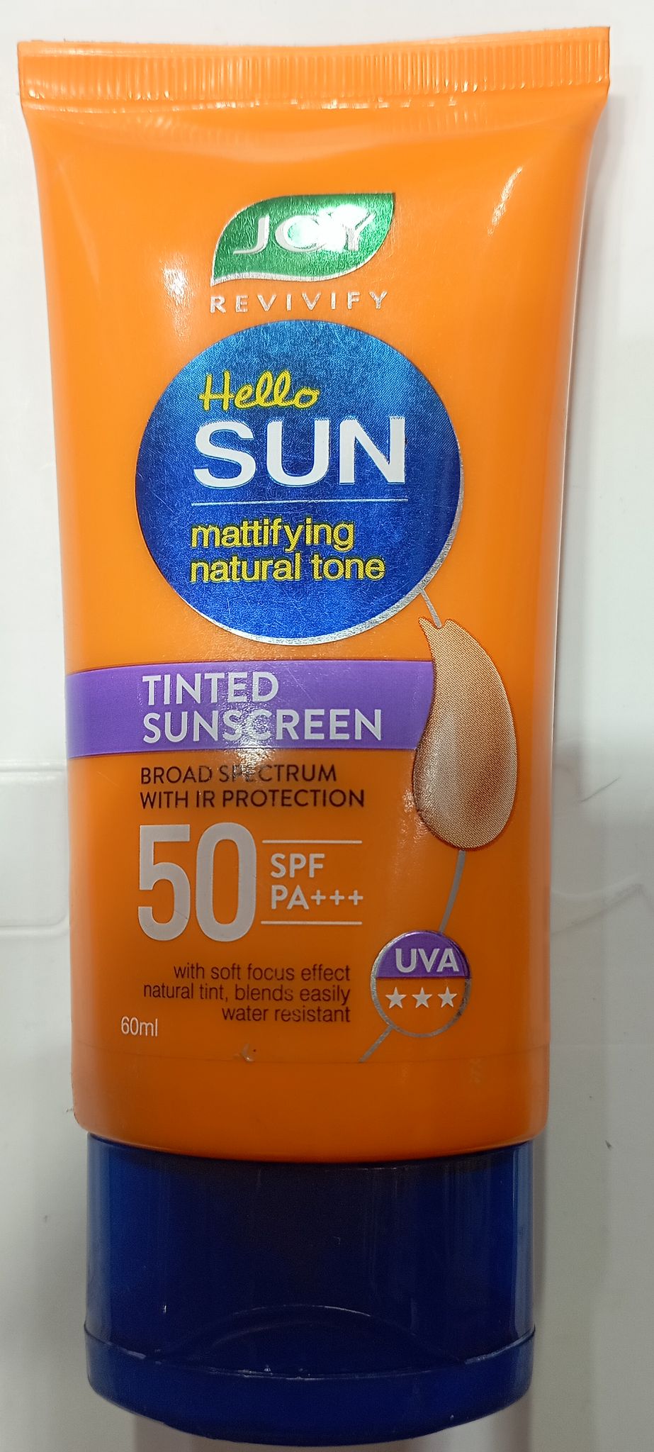 Joy hello sun mattifying natural tone sunscreen 50 spf pa+++