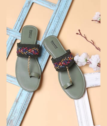 Shoestail Black Flats