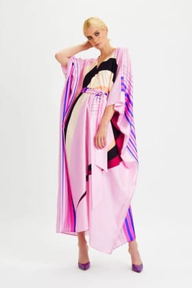 Pleasing Pink Kaftan Dress